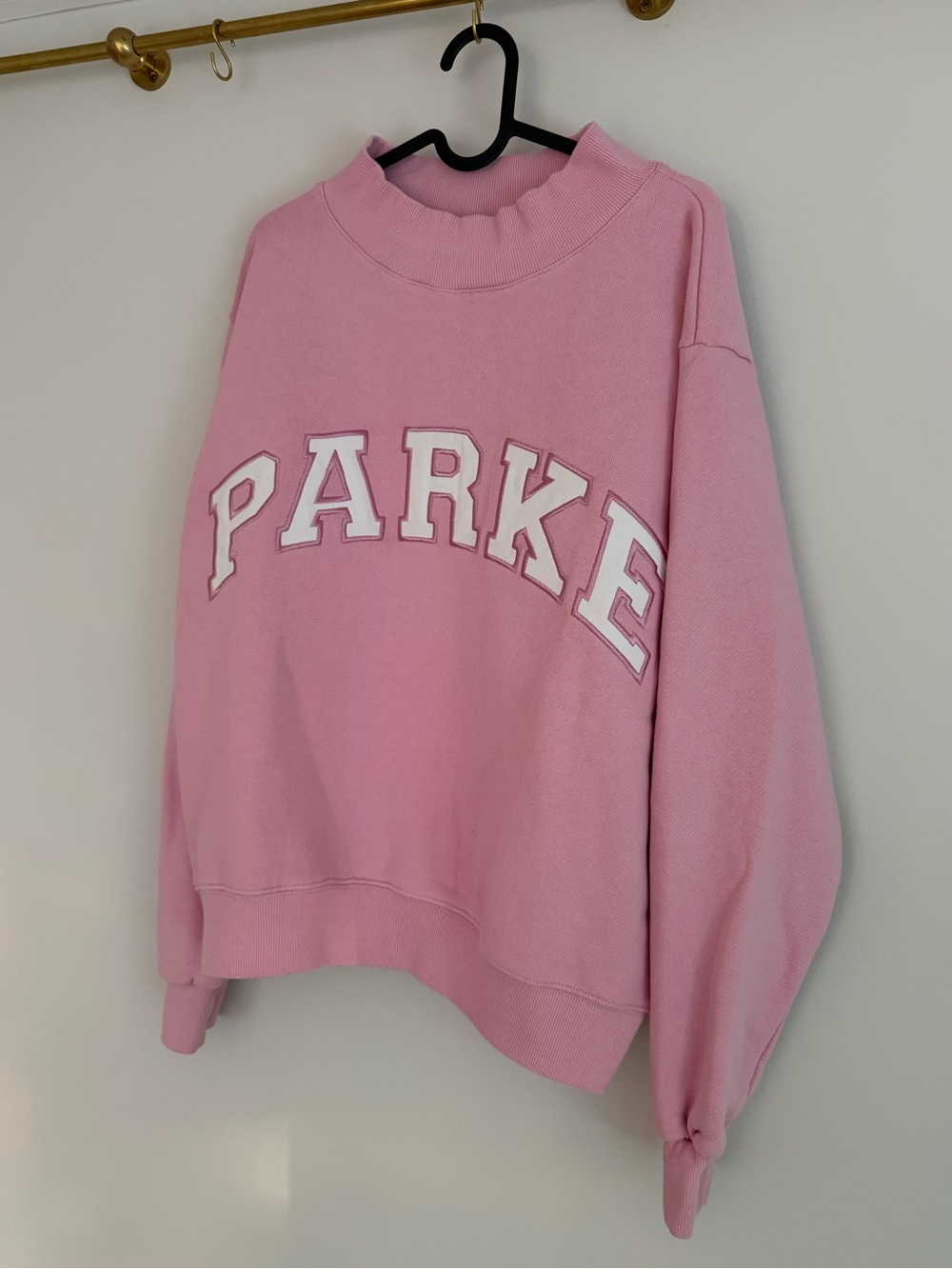 NWT  PARKE Heritage Varsity Mockneck. Sold out size s/m - Picture 2 of 4
